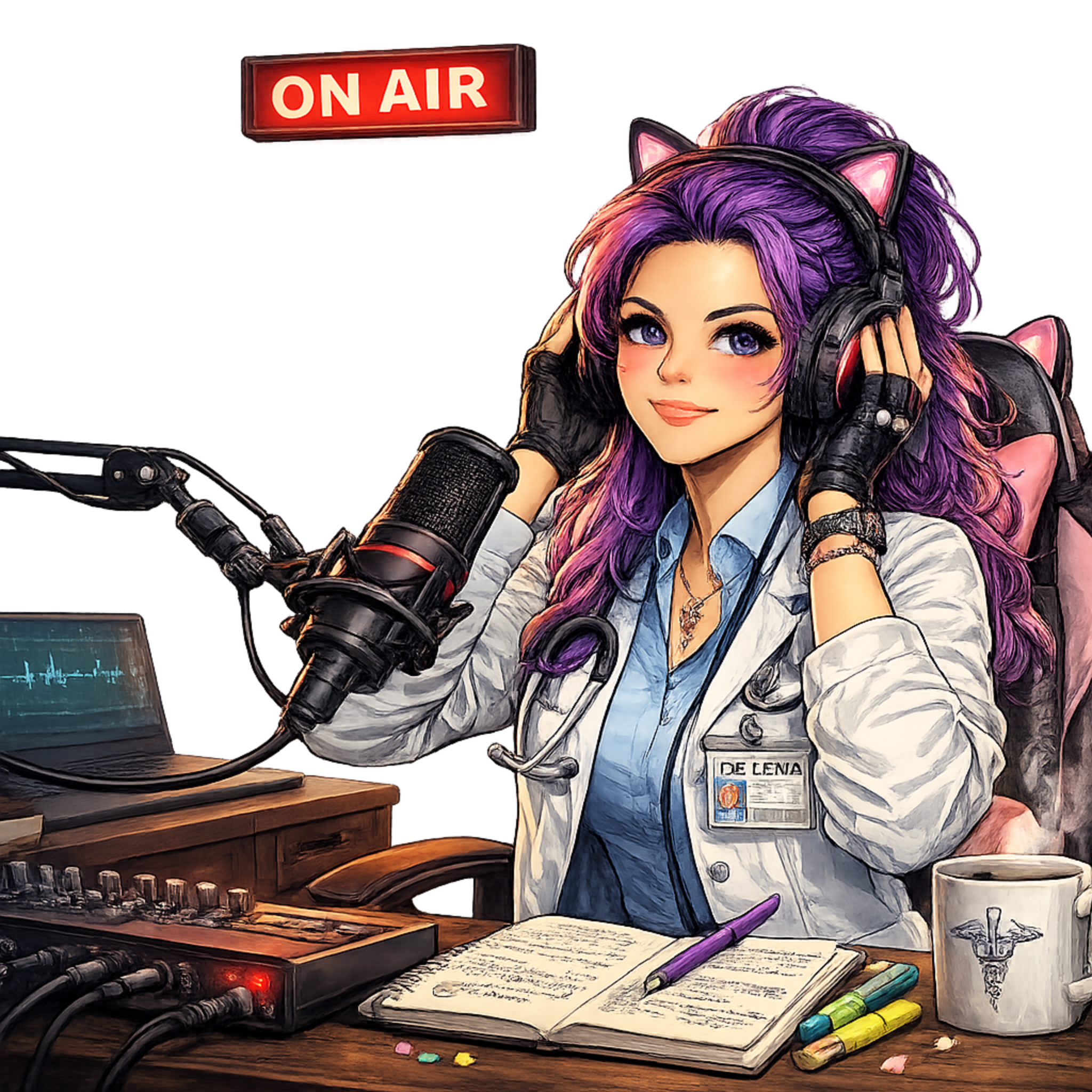 Podcast Buddy Illustration